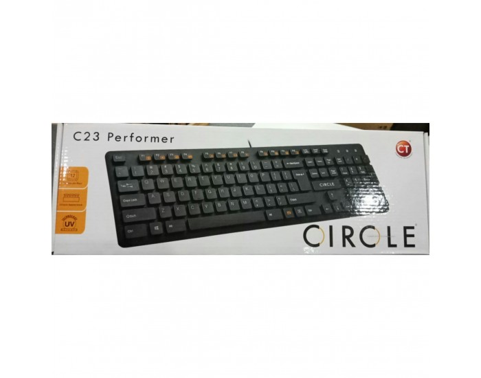 CIRCLE KEYBOARD USB C23 BLACK